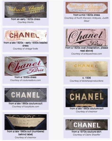 chanel tag clothes|authentic chanel clothing label.